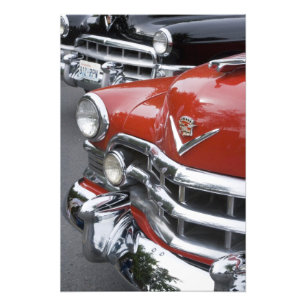 WA, Seattle, klassieke Amerikaanse auto. 2 Foto Afdruk