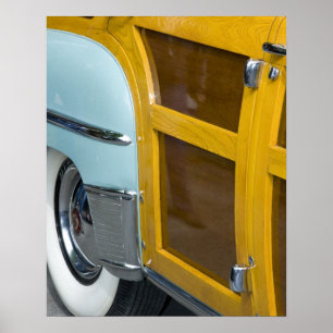WA, Seattle, klassieke Amerikaanse auto. 2 Poster