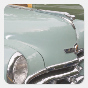 WA, Seattle, klassieke Amerikaanse auto. 3 Vierkante Sticker