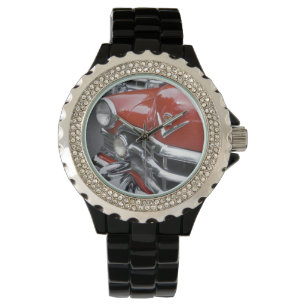 WA, Seattle, klassieke Amerikaanse auto. Horloge
