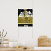 WA, Seattle, klassieke Amerikaanse auto. Poster (Keuken)