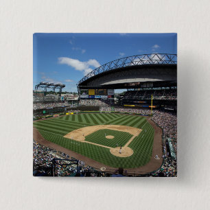 WA, Seattle, Safeco Field, honkbal Mariners Vierkante Button 5,1 Cm