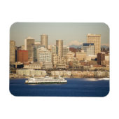 WA, Seattle, Seattle skyline en Elliott Bay Magneet (Horizontaal)