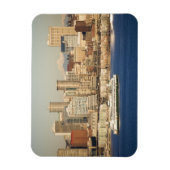 WA, Seattle, Seattle skyline en Elliott Bay Magneet (Verticaal)