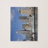WA, Seattle, Seattle skyline met veerboot Legpuzzel (Verticaal)