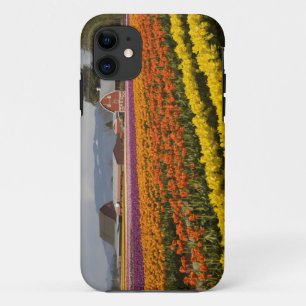 WA, Skagit Valley, Tulpenvelden in bloei, bij iPhone 11 Hoesje