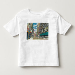 WA Street Downtown Shopping District Scene Kinder Shirts