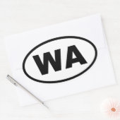 WA Washington Ovale Sticker (Envelop)