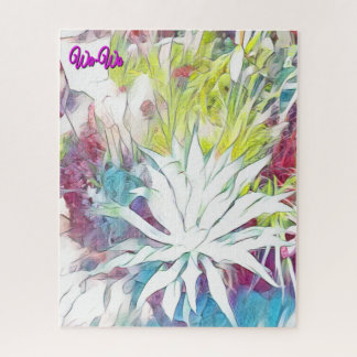 Wa-Wo Wave NFT Art Collectie DRIESS SUCCULTION Legpuzzel