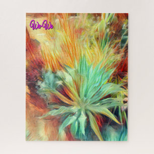 Wa-Wo Wave NFT Art Collectie DRIEST SUCCULENT 25 Legpuzzel
