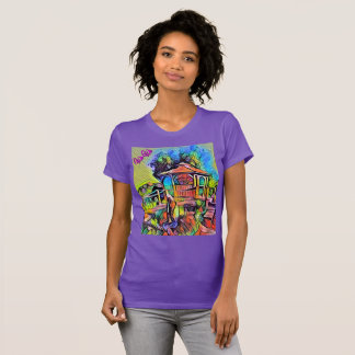 Wa-Wo Wave NFT Art Collectie - FLYING GAZEBO 30 T-shirt