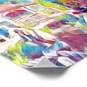 Wa-Wo Wave NFT Art - FLYING GAZEBO 42/7 - Poster (Coin)