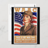 Waac Briefkaart (Voorkant / Achterkant)