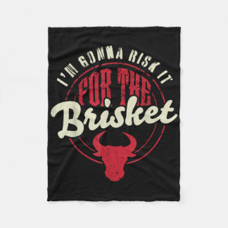 Waag het voor de Brisket Grappige Vleesroker Barbe Fleece Deken