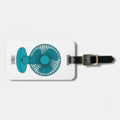 Waaier cartoon illustratie bagagelabel (Voorkant horizontaal)