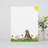 waakzaam cougar briefpapier (Staand voorkant)