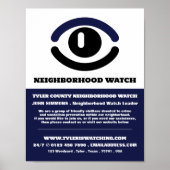 Waakzaam Oog, Buurtpreventie Advertentie Poster (Voorkant)