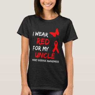 Waakzaamheid voor hartziekte Ik Draag rood voor mi T-shirt