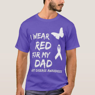 Waakzaamheid voor hartziekte Ik Draag rood voor mi T-shirt