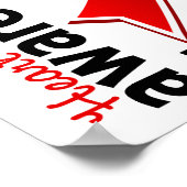 Waakzaamheid voor hartziekten 5 poster (Hoek)