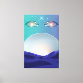waakzame ogen canvas afdruk (Voorkant)
