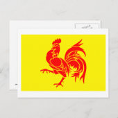 Waals Gewest Flag Briefkaart (Voorkant / Achterkant)
