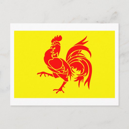 Waals Gewest Flag Briefkaart (Voorkant)