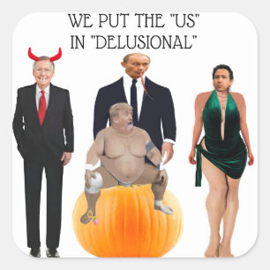 Waanenvelopzegels Vierkante Sticker