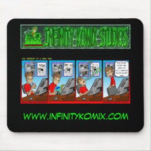 Waanzin, ik heb Nuthin, Infity Komix Store Logo .. Muismat