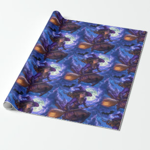 Waanzinnig leuke Halloween heks Cadeaupapier