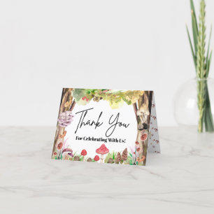 Waanzinnig paddenstoelbos bedankkaart