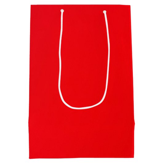 Waanzinnig rood (The Reddes Red) geschenkzak Medium Cadeauzakje (Achterkant)