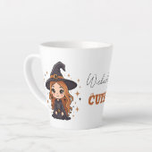 Waanzinnig Schattigee Halloween Witch | Spookachti Latte Mok (Linkerhoek)
