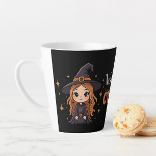 Waanzinnig Schattigee Halloween Witch   Spookachti Latte Mok