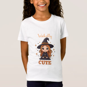 Waanzinnig Schattigee Halloween Witch Spookachti T-shirt