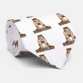 waanzinnig worstelontwerp stropdas (Opgerold)