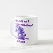 Waanzinnige eenhoorn koffiemok (Voorkant links)