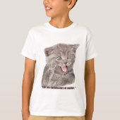 waanzinnige kat t-shirt (Voorkant)