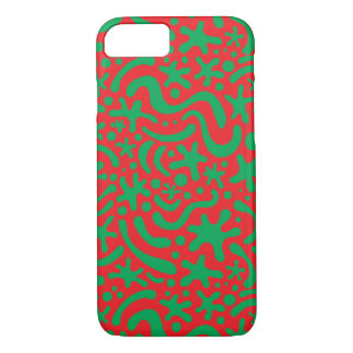 Waanzinnige kerstblob en vierkant 	iPhone 8/7 hoesje