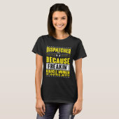 Waanzinnige wonderdoener verzendoperator 911-verze t-shirt (Voorkant volledig)