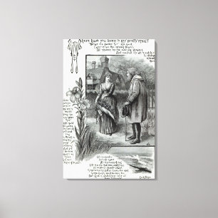 Waar ben je in mijn  dienstmeisje geweest? canvas afdruk