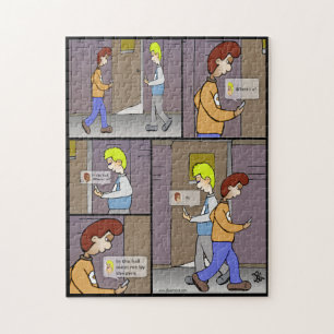 Waar ben jij de puzzel? legpuzzel