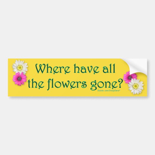 Waar? Bumpersticker (Voorkant)