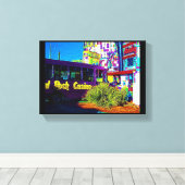 Waar coole dingen ontmoeten canvas print (Insitu (Houten vloer))