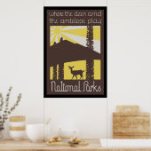 waar de herten en de antilope spelen poster (Keuken)