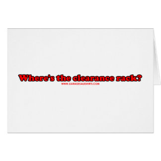 Waar de klaring Rack T