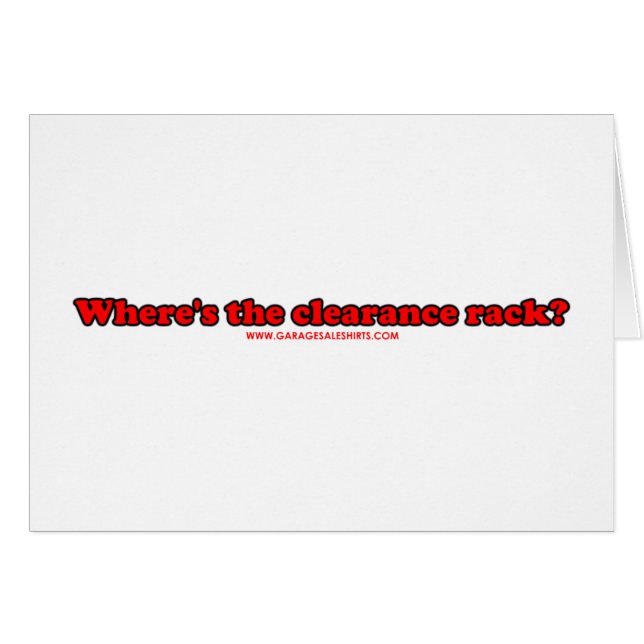 Waar de klaring Rack T (Voorkant Horizontaal)