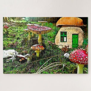 Waar de Leprechauns of waar de kleine lieden wonen Legpuzzel