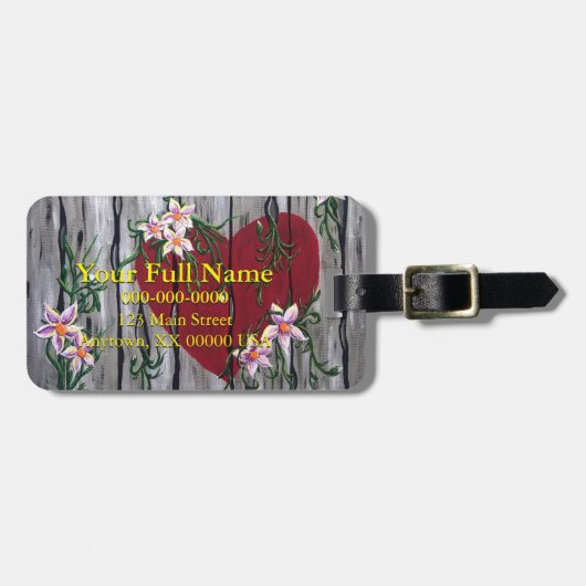 Waar de Liefde  Bagagelabel groeit (Voorkant horizontaal)