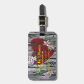 Waar de Liefde  Bagagelabel groeit (Voorkant verticaal)